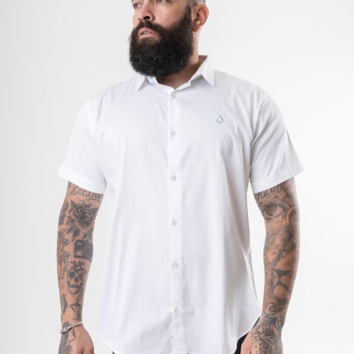 CAMISA MANGA CURTA STRIPES BRANCO