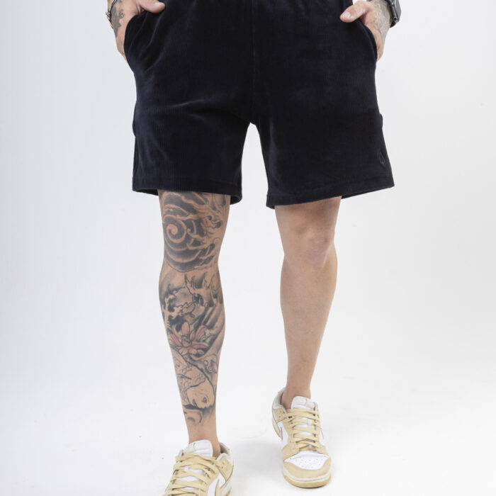 SHORT CANELADO SOFTFIT PRETO