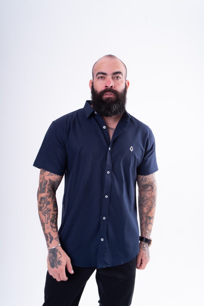 PALACE CLASSIC OXFOPD SHIRT M ネイビー CAMISA-XADREZ-MARINHO-CLASSIC-