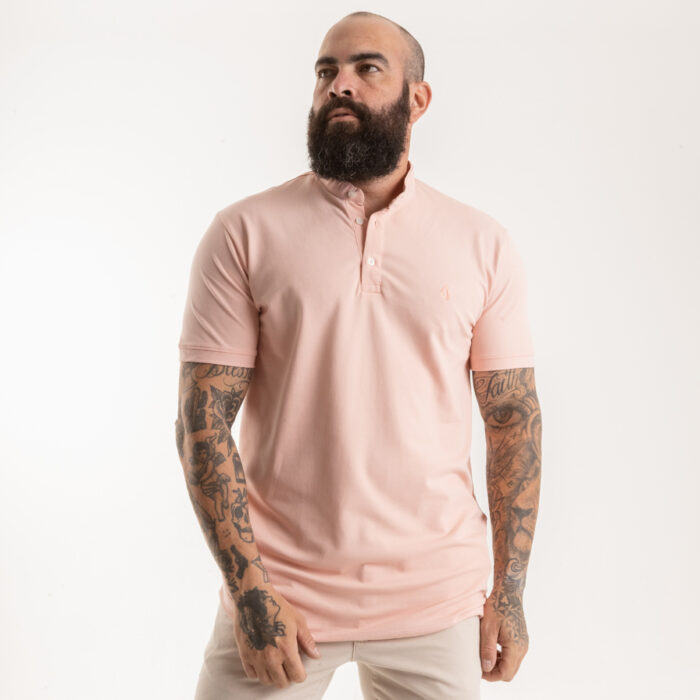 CAMISA HENLEY CHRONOS  ROSEO - ROSA CLARO