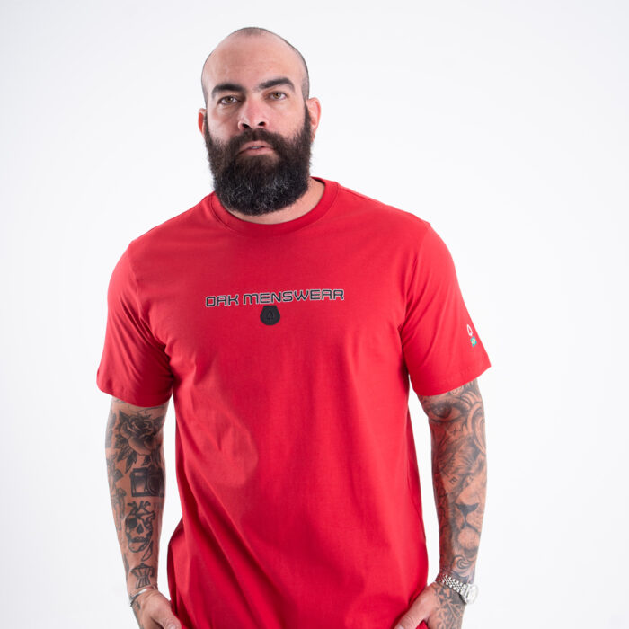 CAMISETA ESTAMPADA LONG RED