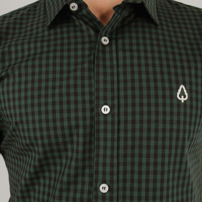 CAMISA MANGA CURTA XADREZ VERDE