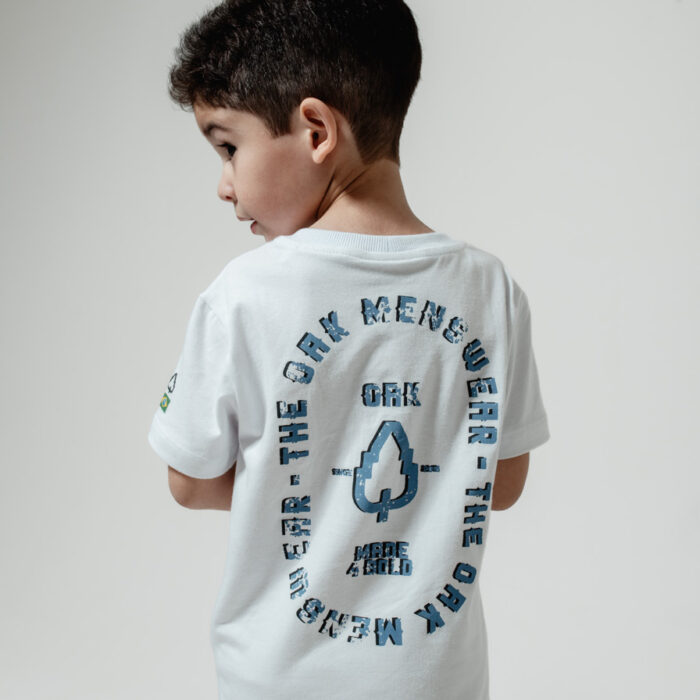 CAMISETA INFANTIL OAK MADE FOR BOLD  - BRANCO