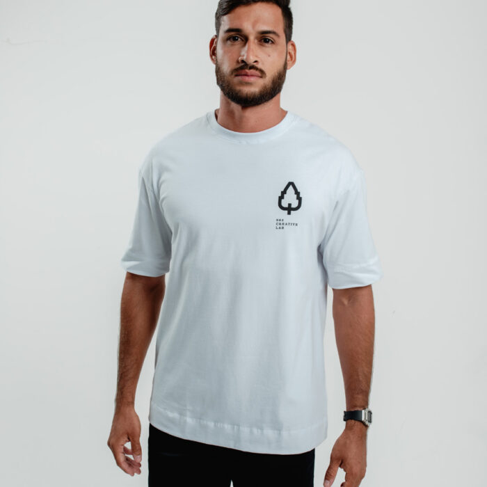 CAMISETA OVERSIZED OAK YOURSELF - BRANCO