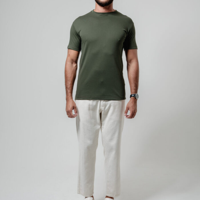CAMISETA PIMA CUT VERDE