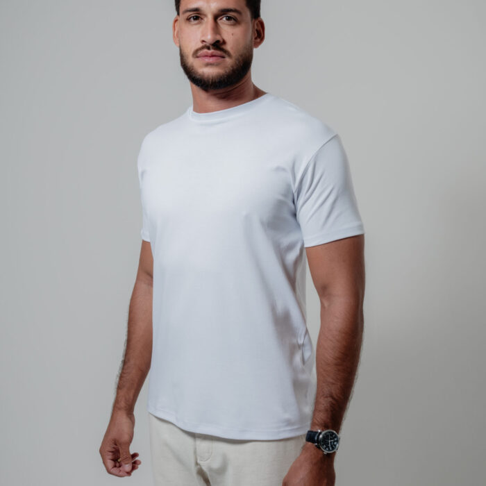 CAMISETA PIMA CUT BRANCO