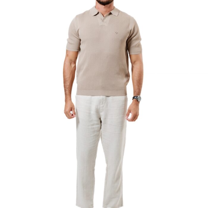 POLO CUBANA TEXTURE LINE CAMEL