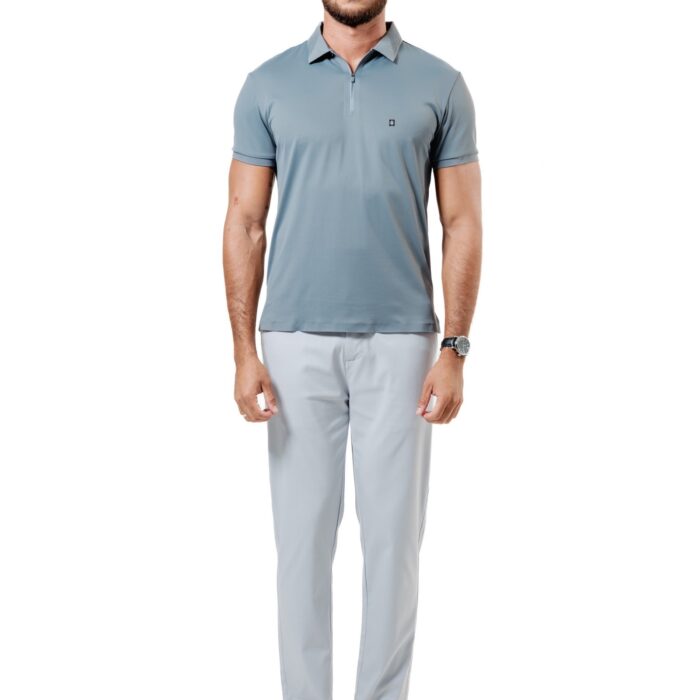 POLO TECH ZIP GREY