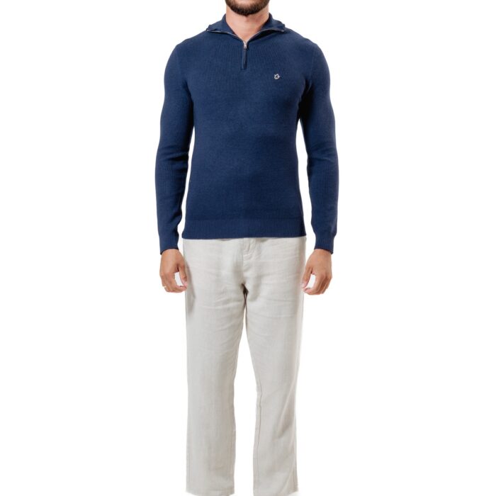 SUÉTER HALF ZIP OCEAN