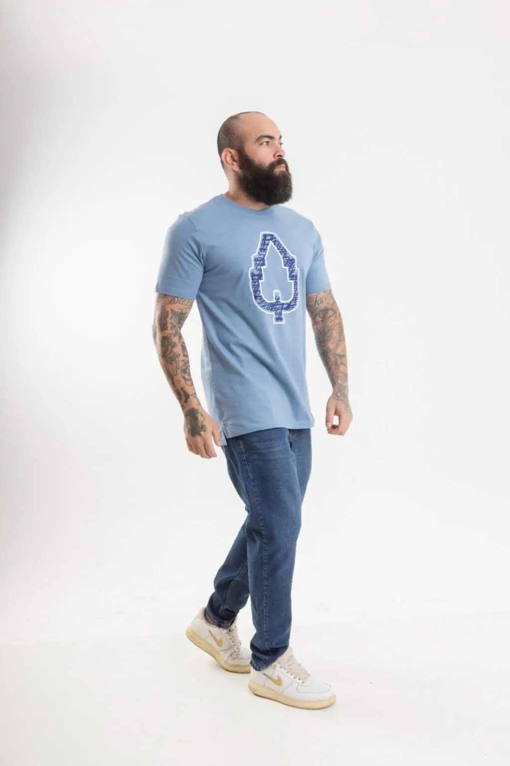 CAMISETA LONG AZUL DRAW - Imagem 2
