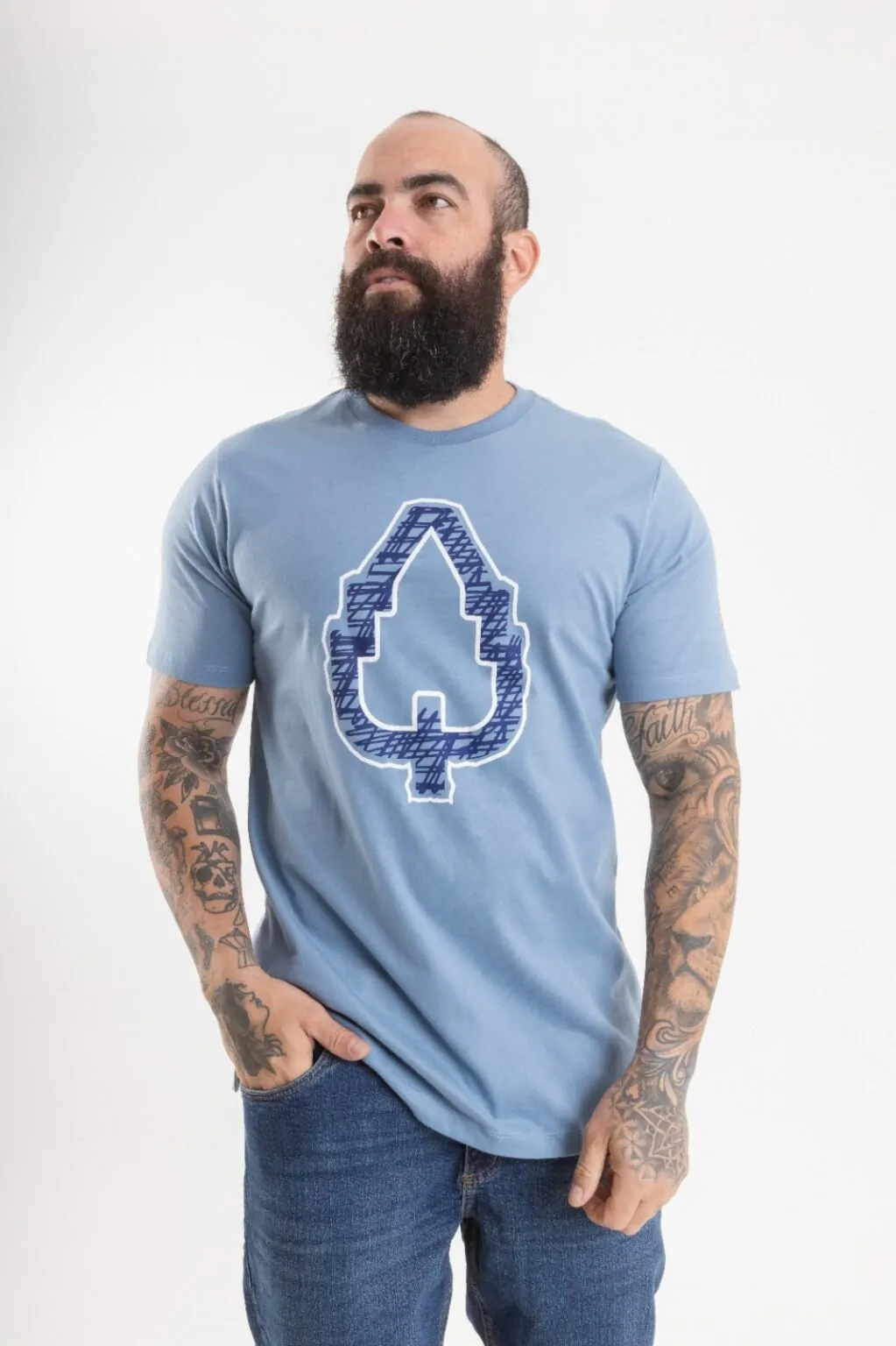 CAMISETA LONG AZUL DRAW - Imagem 4