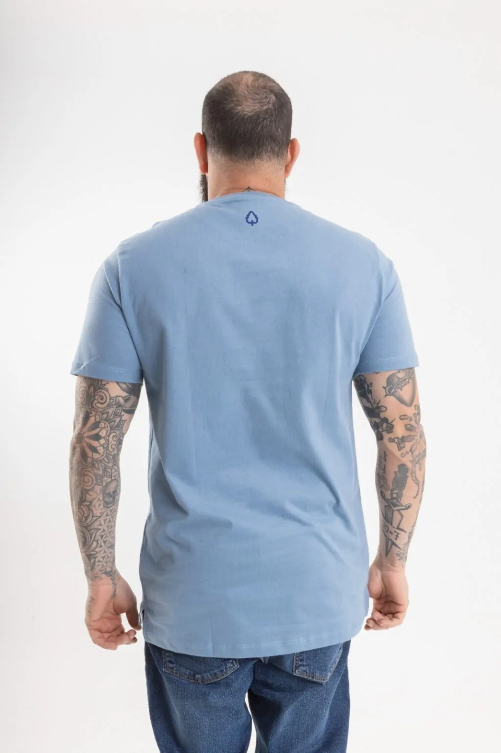 CAMISETA LONG AZUL DRAW - Imagem 5