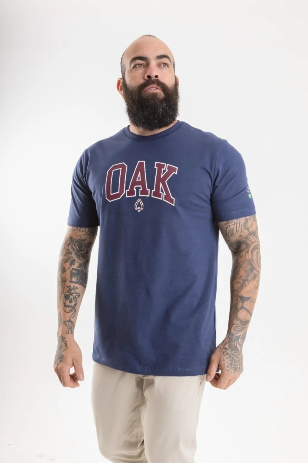 CAMISETA LONG COLLEGE AZUL MARINHO - Imagem 4