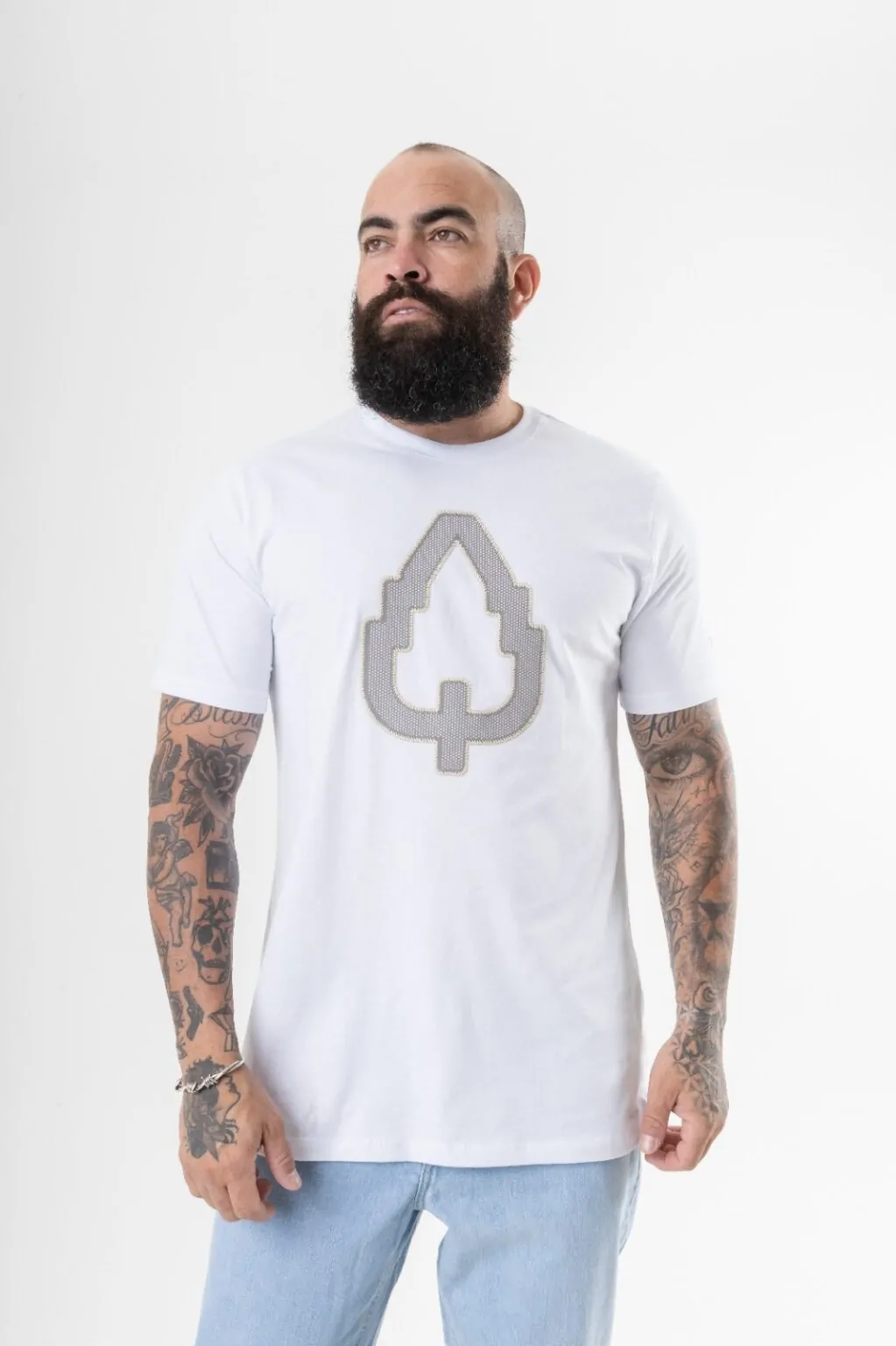 CAMISETA LONG RELIEF BRANCO