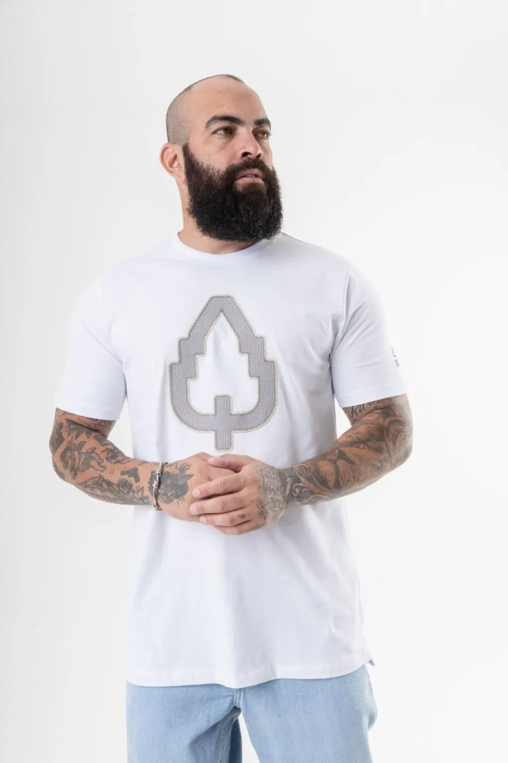CAMISETA LONG RELIEF BRANCO - Imagem 3