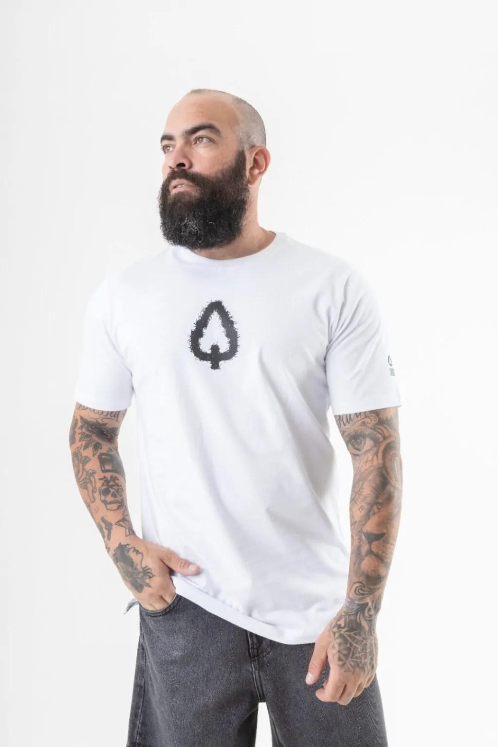 CAMISETA LONG SCRIBBLE BRANCA - Imagem 3