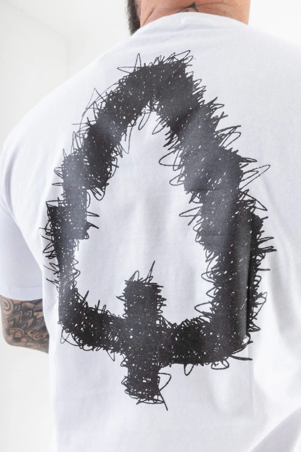 CAMISETA LONG SCRIBBLE BRANCA - Imagem 5