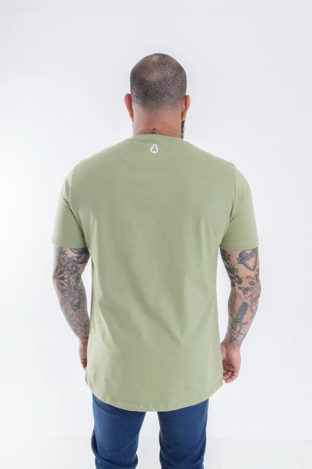 CAMISETA LONG VERDE OAK RECTANGLE - Imagem 3