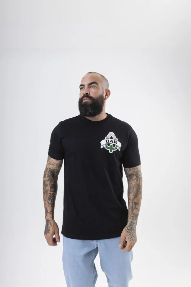 CAMISETA LONG ESTAMPADA GTA VIBES PRETA