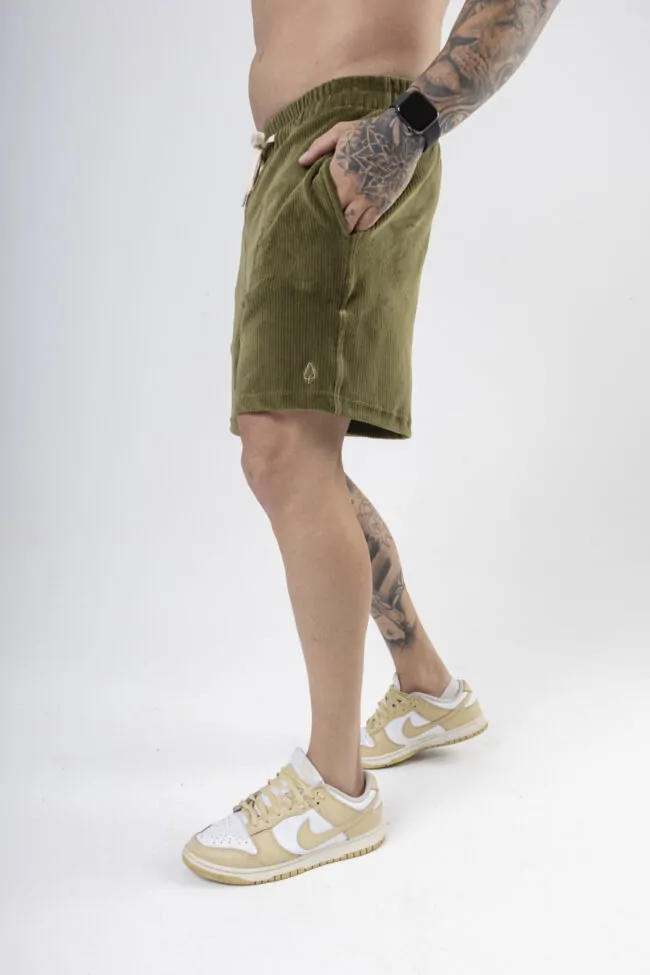 SHORT CANELADO SOFTFIT VERDE MUSGO - Image 5