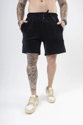 SHORT CANELADO SOFTFIT PRETO