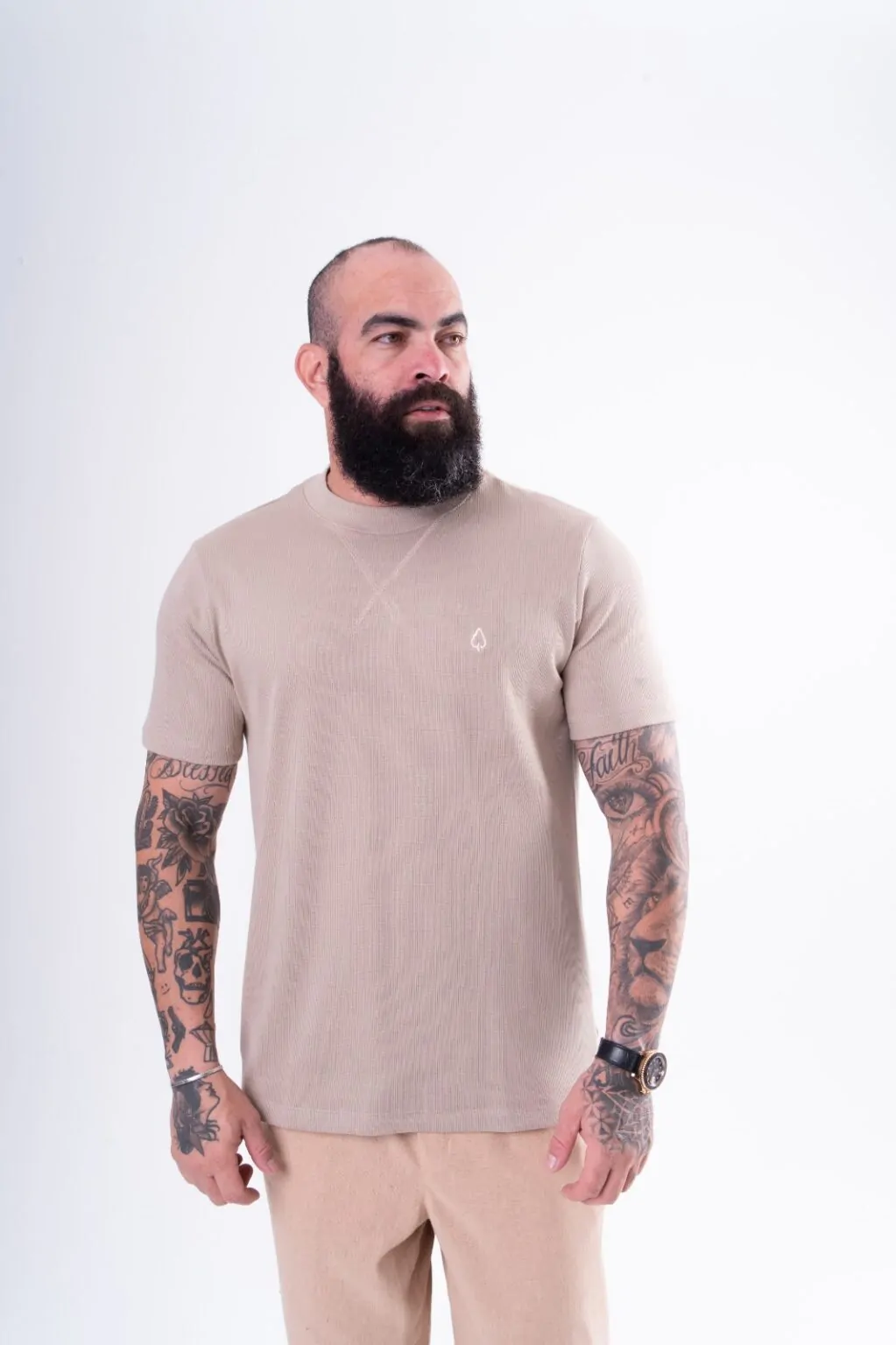CAMISETA ESSENTIAL OAK X DUNA BEGE