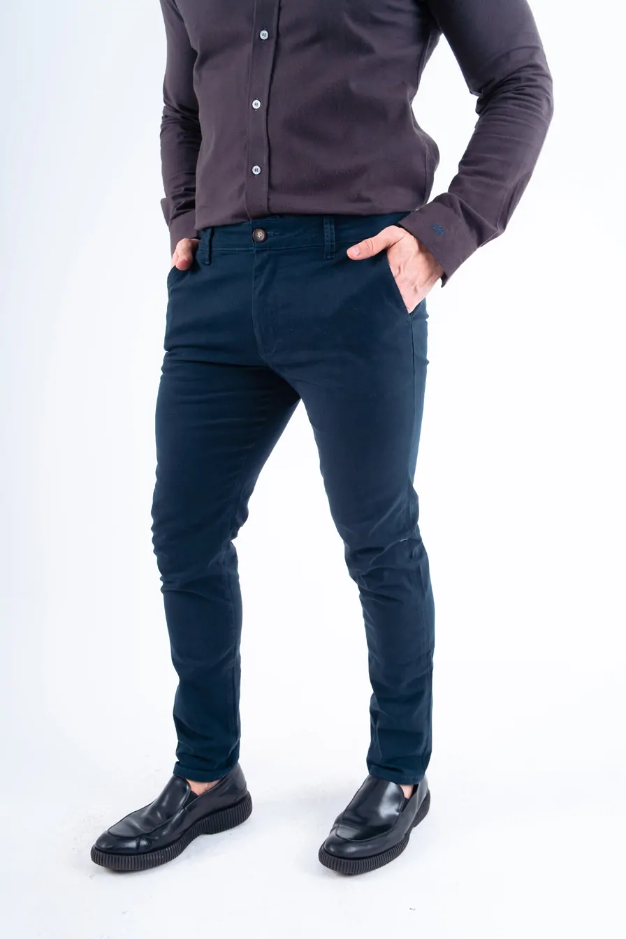 CALÇA SEMI SOCIAL CLASSIC AZUL MARINHO - Imagem 4