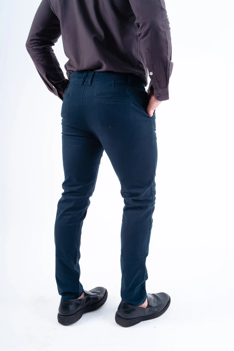 CALÇA SEMI SOCIAL CLASSIC AZUL MARINHO - Imagem 2