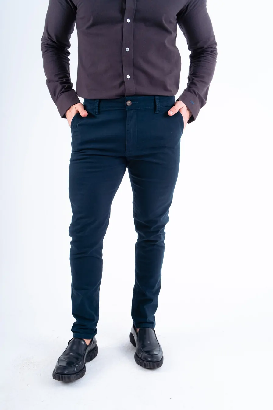 CALÇA SEMI SOCIAL CLASSIC AZUL MARINHO