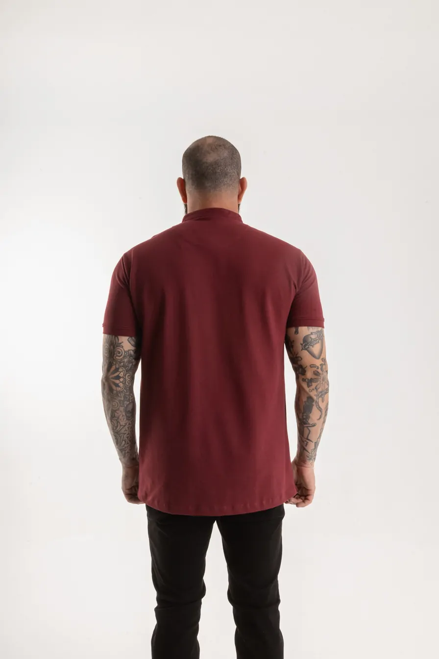 CAMISA HENLEY CHRONOS BORDEAUX - Imagem 5