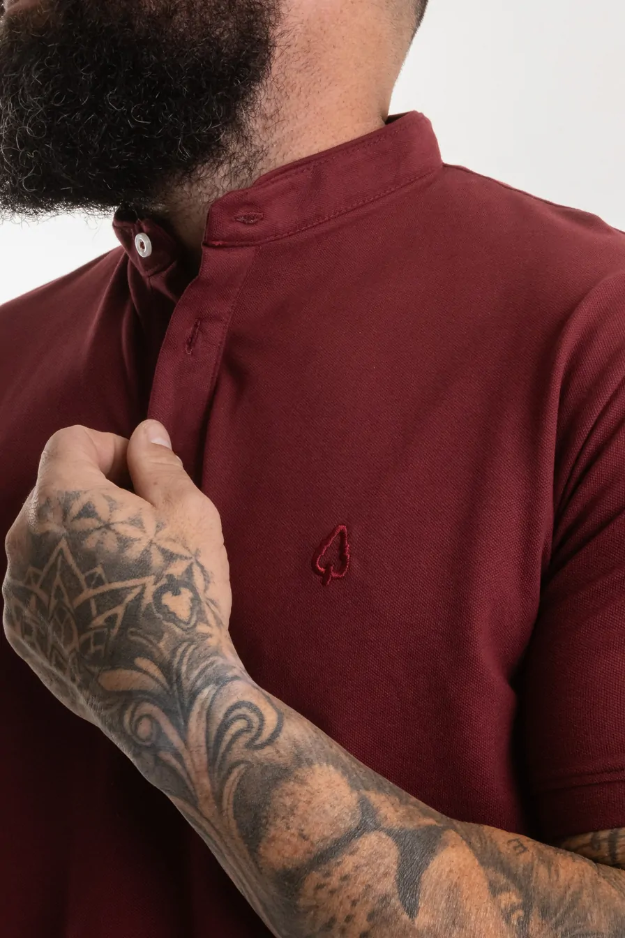 CAMISA HENLEY CHRONOS BORDEAUX - Imagem 3
