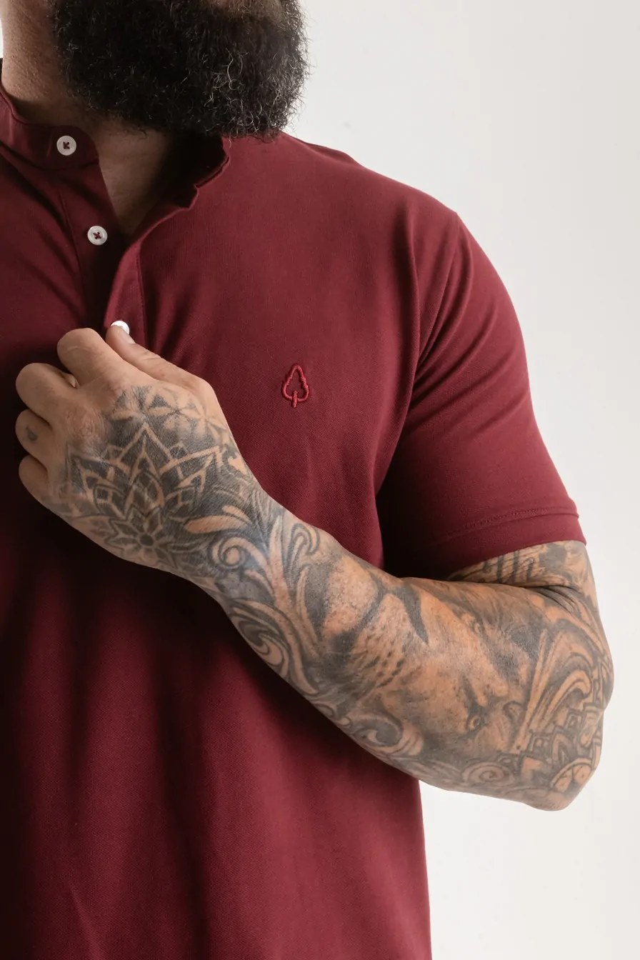 CAMISA HENLEY CHRONOS BORDEAUX - Imagem 2
