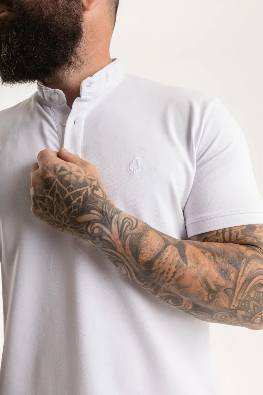 CAMISA HENLEY CHRONOS BRANCA NAVY BLANC - Imagem 2