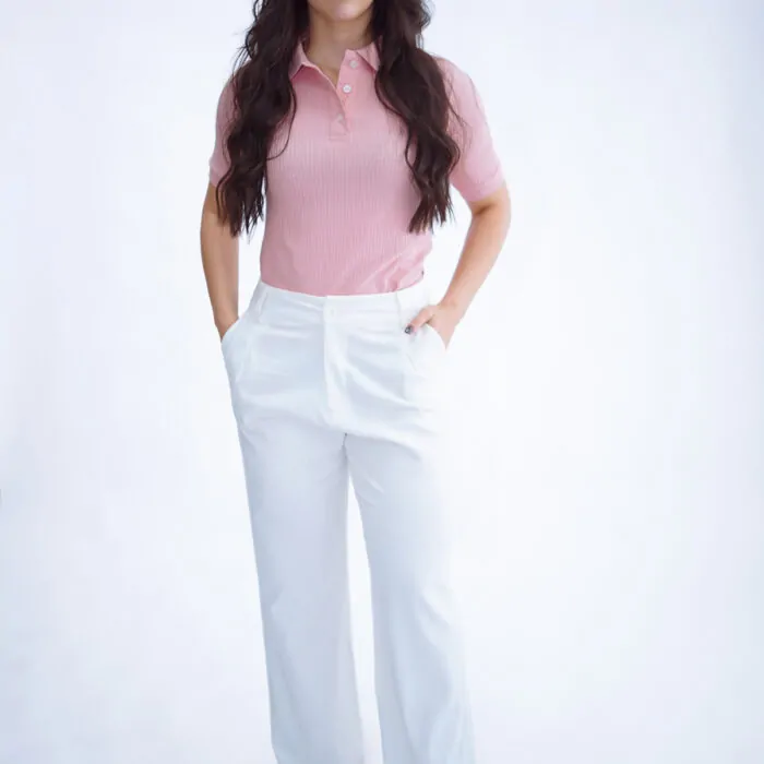 CAMISA GOLA POLO URBAN ROSA FEMININA