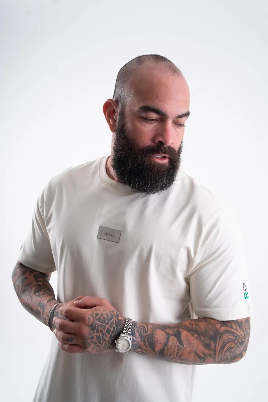 CAMISETA ESTAMPADA LONG BEGE TERMO - Imagem 5