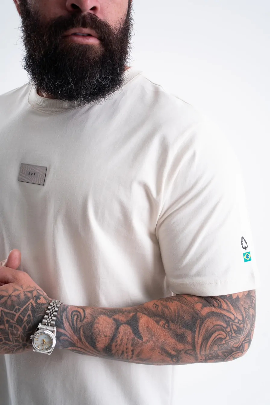 CAMISETA ESTAMPADA LONG BEGE TERMO - Imagem 2