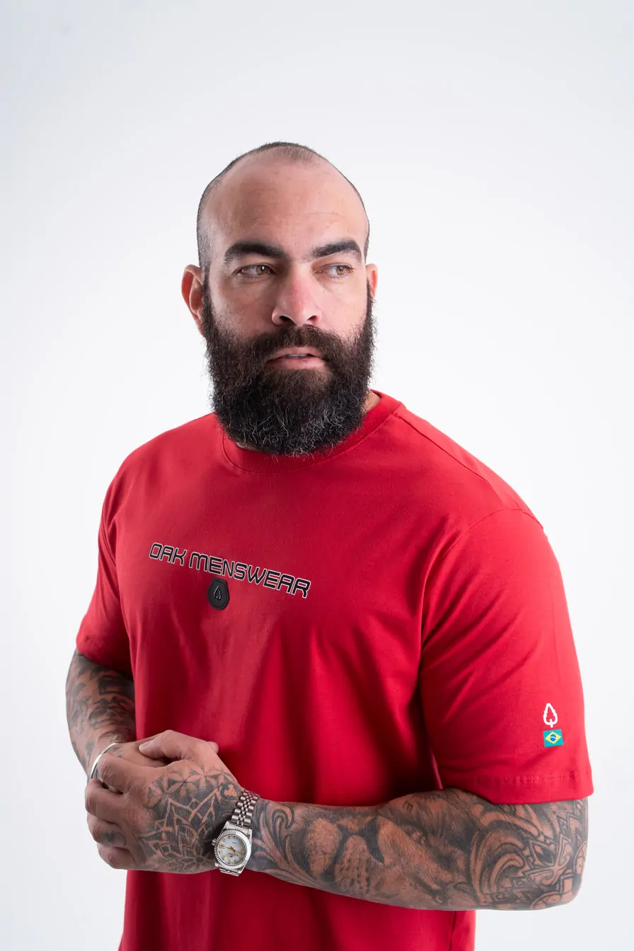 CAMISETA ESTAMPADA LONG RED - Imagem 5